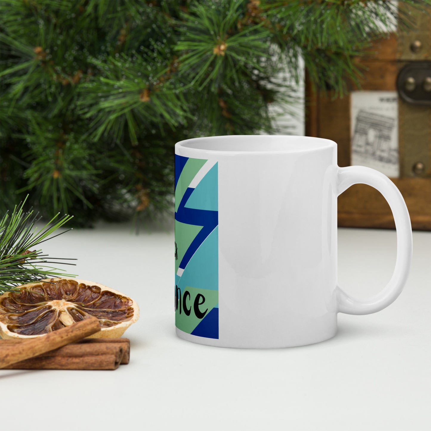 Back in Balance - Affirmation Mug by 100millionartfields