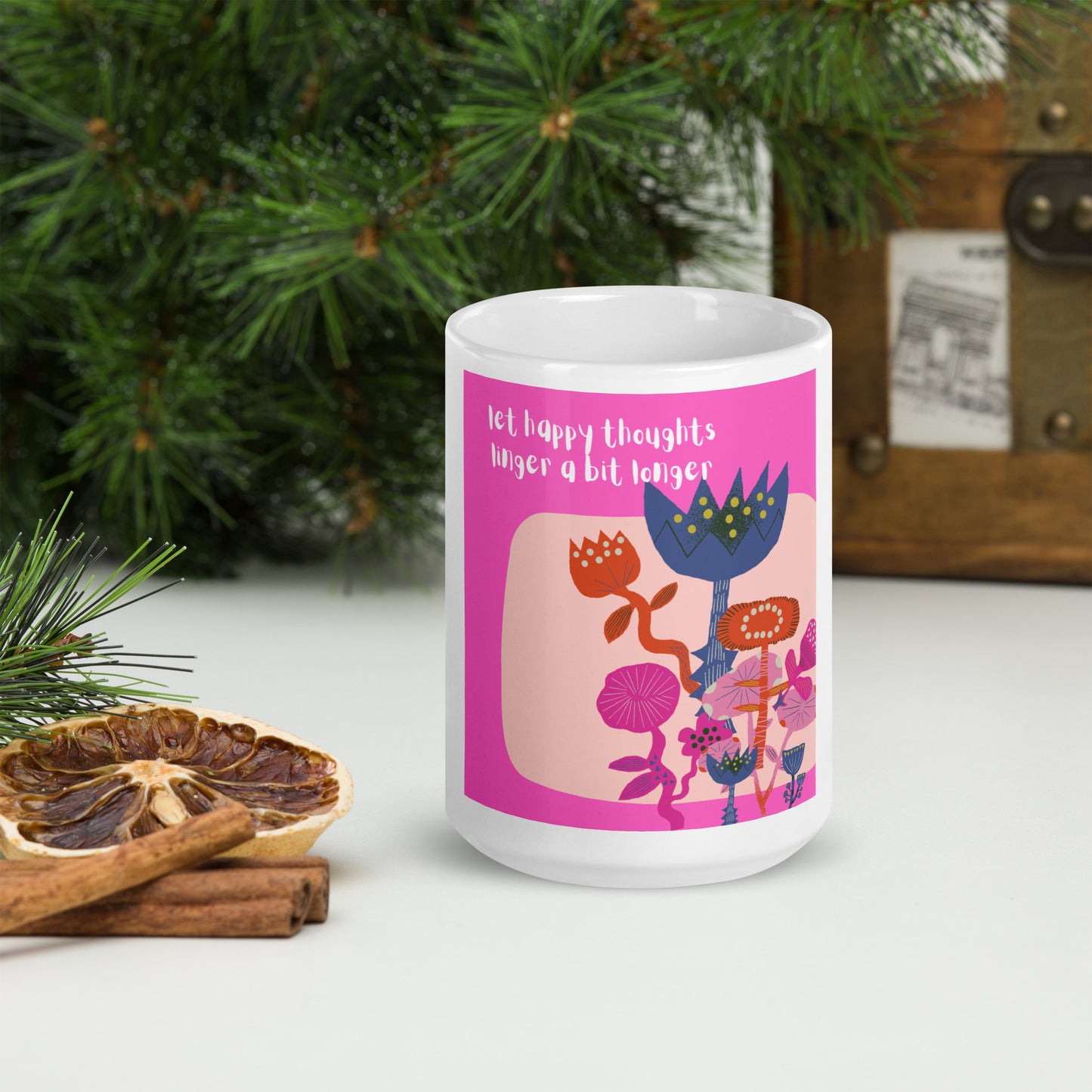 Let The Happy Thoughts mug