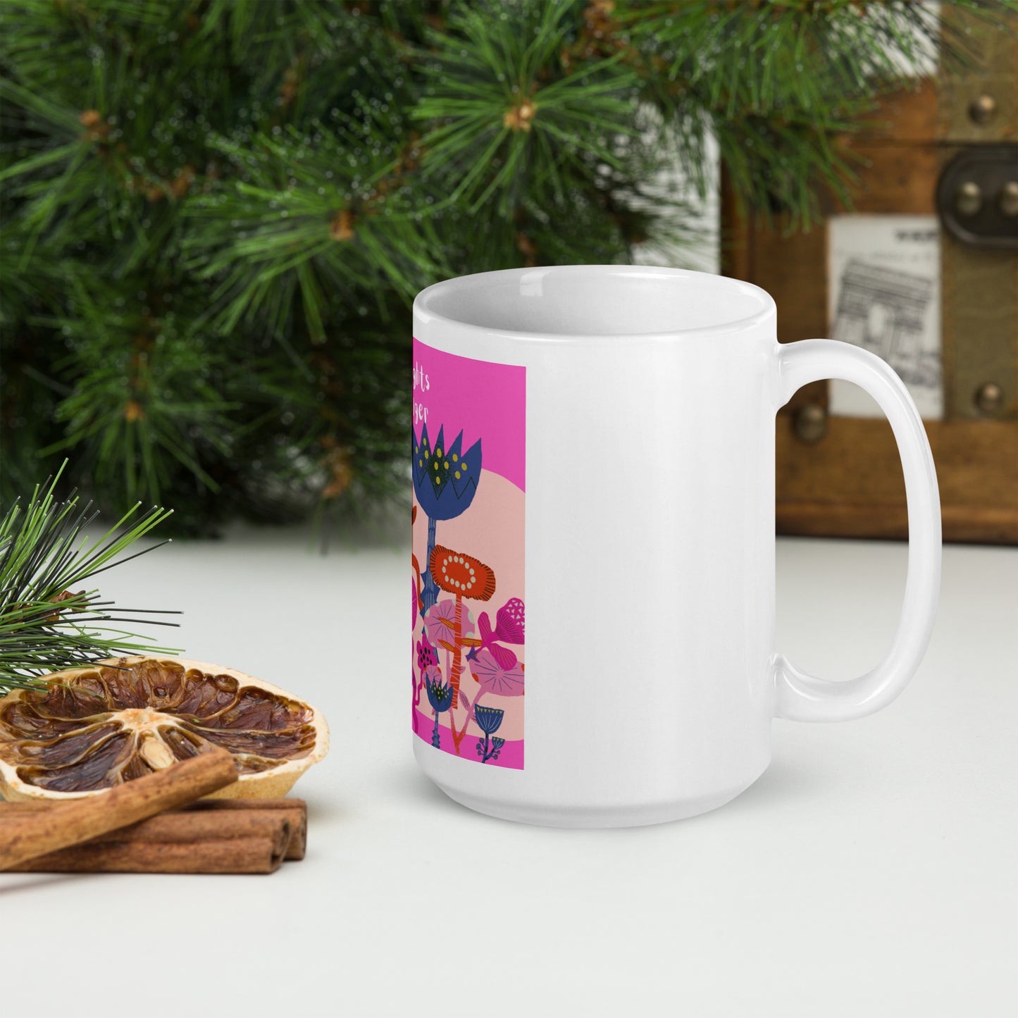 Let The Happy Thoughts mug