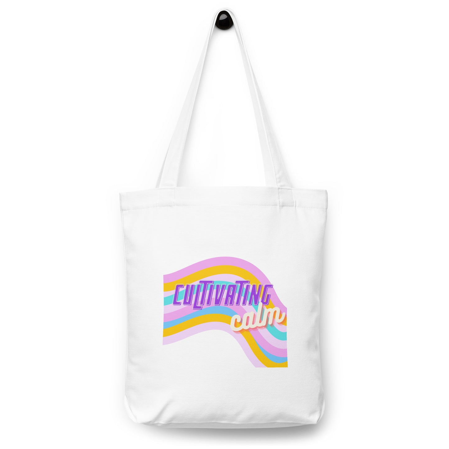 Cultivating Calm Cotton tote bag