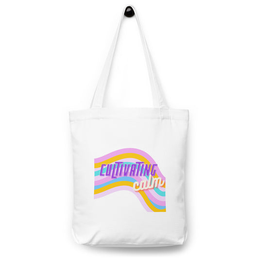 Cultivating Calm Cotton tote bag