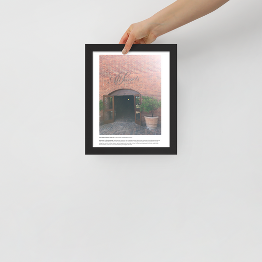 Framed poster