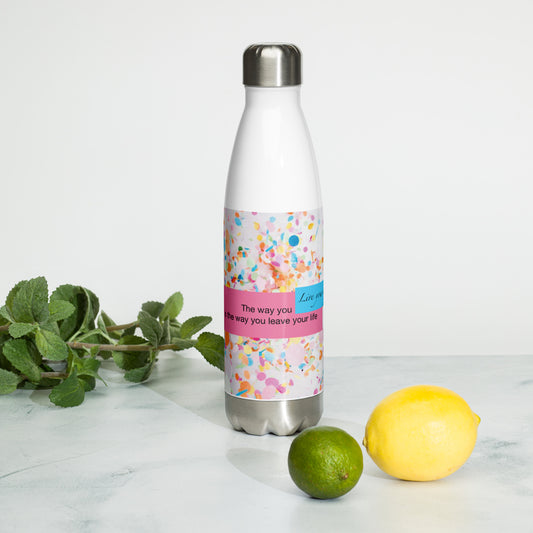 "Live & Leave" - Inspirational Affirmation Water Bottle