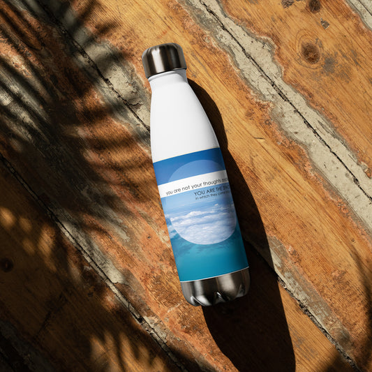 "You Are The Space" - Mindfulness Affirmation Water Bottle