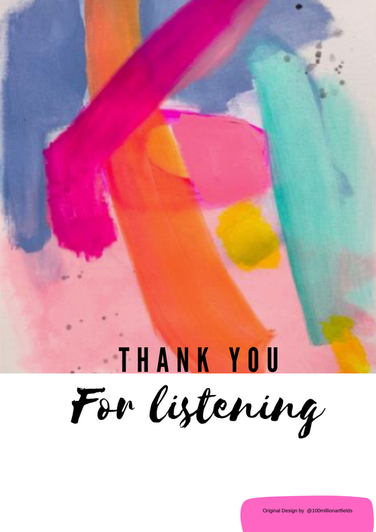 Thank you for listening