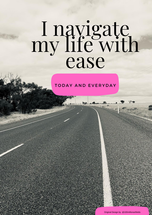 Navigate Life with ease Poster Print