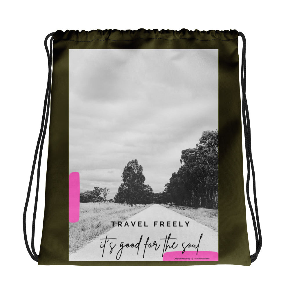 Travel Freely Drawstring Bag